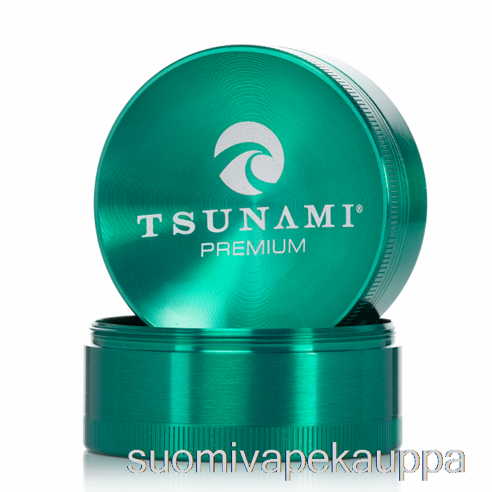 Vape Netistä Tsunami 2,4 Tuuman 4-osainen Upotettu Ylähiomakone Vihreä (63mm)